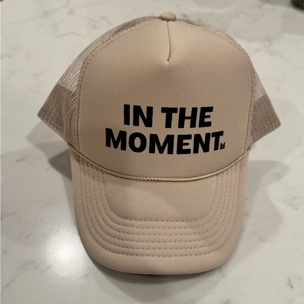 In The Moment Trucker Hat in Tan